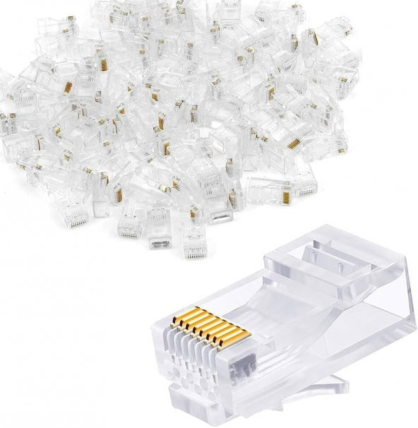 RJ-45 100 Lü Paket Jack rj45 Konnektör - 1