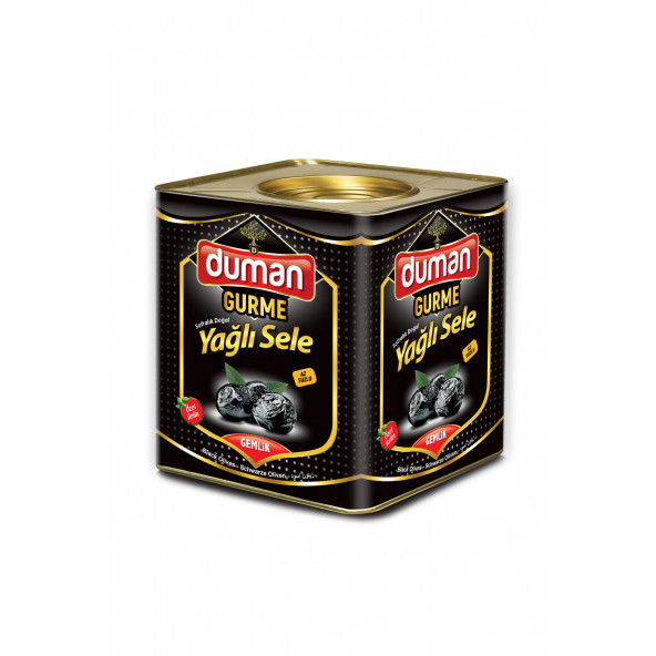 DUMAN GURME Gemlik Yağlı Sele Siyah Zeytin XS Boy (320-350) Klb 10 KG