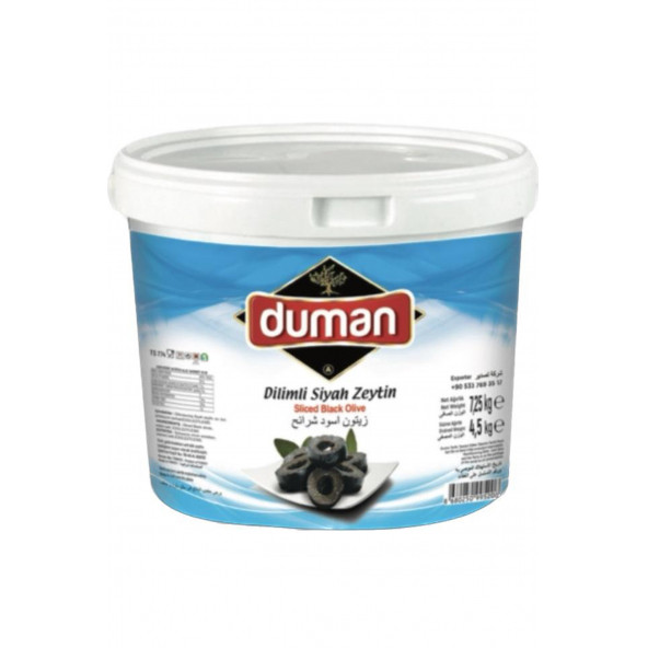 Duman Gurme Dilimli Siyah Zeytin 8 KG - 2