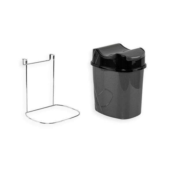 Geseus Mutfak Dolap İçi Askılı Geçmeli Pratik Kapak Çöp Kovası 8,5 LT-SF008 - 8