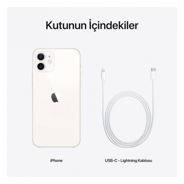 Apple iPhone 12 128 GB Beyaz Cep Telefonu  (Apple Türkiye Garantili) - 8