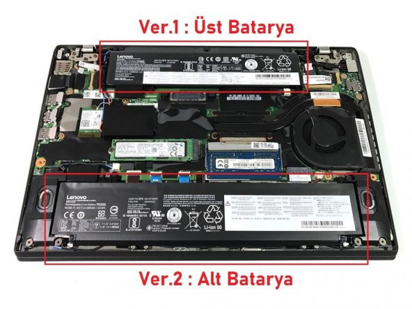 Lenovo ThinkPad T460s, T470s Notebook Bataryası - Ver.2 (Alt) / RLL-111 - 2