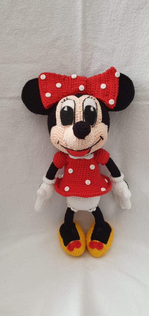 Minnie Mouse Amigurumi Organik Oyuncak - 1