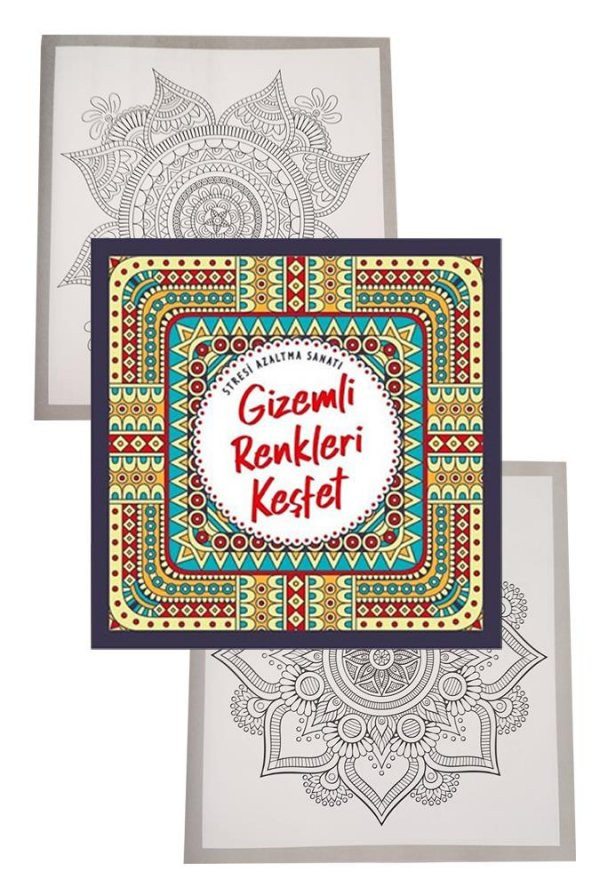 Gizemli Renkleri Keşfet Büyüklere Boyama Kitabı 1 Adet Nesil Boyama Kitabı Büyükler İçin Mandala Stresi Azaltma Sanatı
