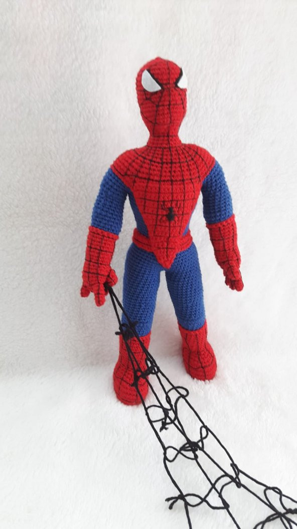 Spider-Man (Örümcek Adam) Amigurumi Organik Oyuncak - 1