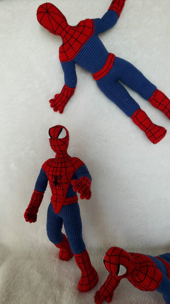 Spider-Man (Örümcek Adam) Amigurumi Organik Oyuncak - 2