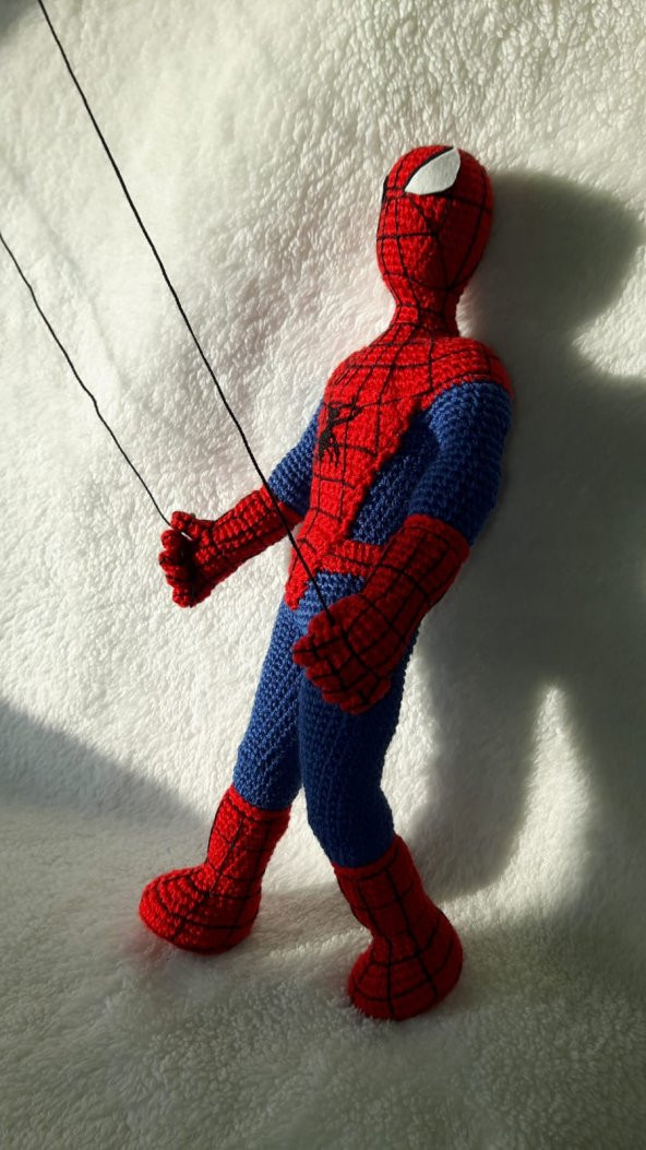 Spider-Man (Örümcek Adam) Amigurumi Organik Oyuncak - 5