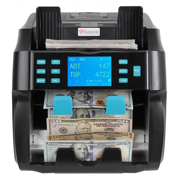 Baove GB9000 Pro Mix Çift Katlı Karışık Para Sayma Makinesi ve Sahte Yakalama - Printer - Müşteri Ekranı - 4