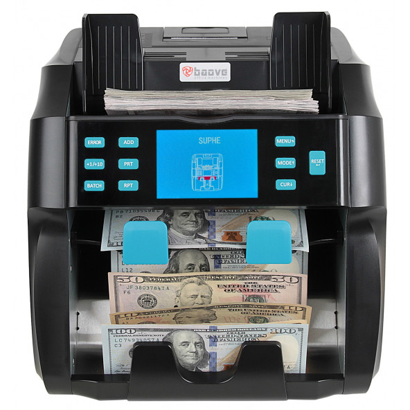 Baove GB9000 Pro Mix Çift Katlı Karışık Para Sayma Makinesi ve Sahte Yakalama - Printer - Müşteri Ekranı - 6