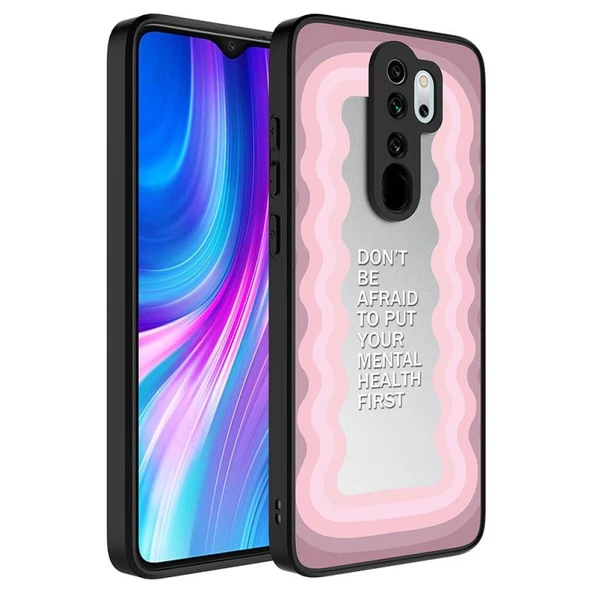 Xiaomi Redmi Note 8 Pro Aynalı Desenli Kapak Ayna