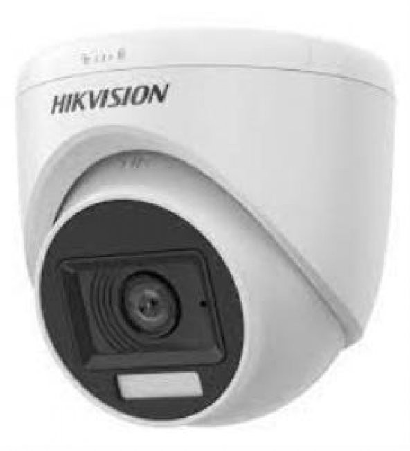 Hikvision DS-2CE76D0T-EXLPF TVI 1080P 2mp 2.8mm Sabit Lensli Dual Light Dome Kamera