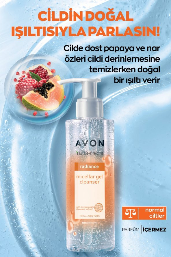 Avon Radiance Micellar Jel Temizleyici 195ml.