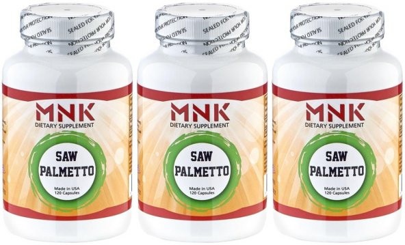 Mnk Cüce Palmiye 550 Mg Saw Palmetto 3x120 Kapsül