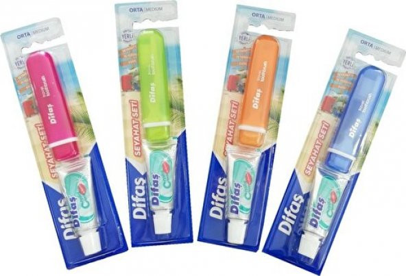 Difaş Seyahat Seti Diş Fırçası + Diş Macunu 15 ml