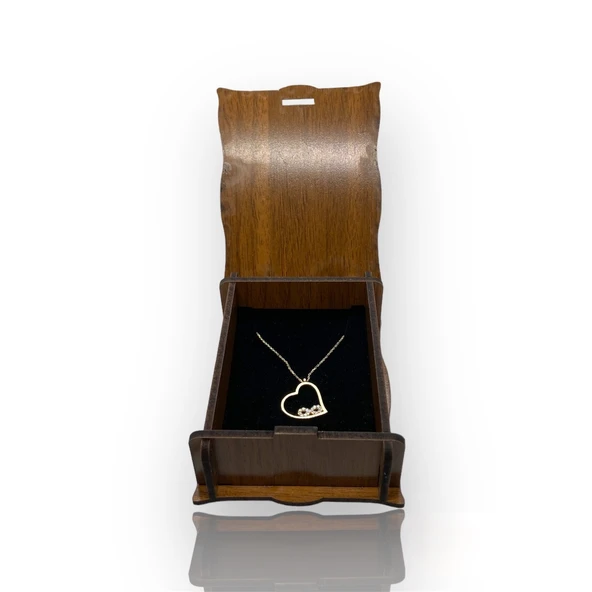 Kalp Ve Sonsuzluk Altın Kolye - Resim 2