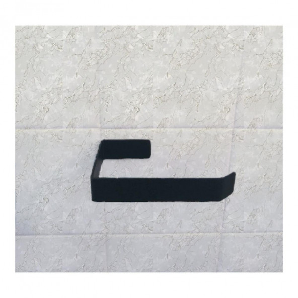 Risingmaber Metal Mat Siyah Yapışkanlı Tuvalet Kağıtlık - 3