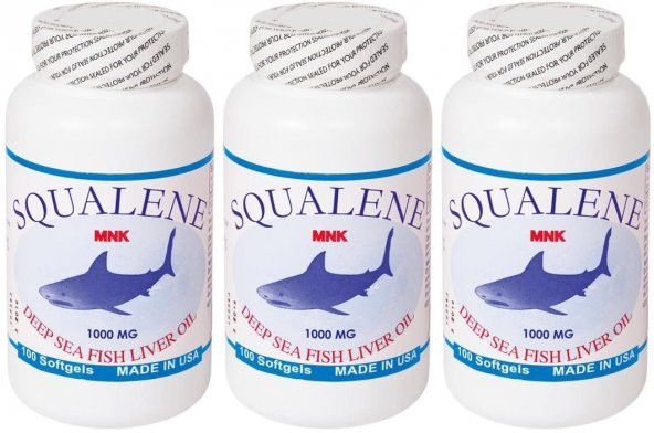 Mnk Squalene 1000 Mg 3x100 Softgel Köpek Balığı Karaciğer Yağı