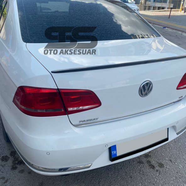 Volkswagen Passat B6 - B7 - B8 Type 2006 - 2020 Uyumlu Bagaj Üstü Spoiler Piano Black - 6