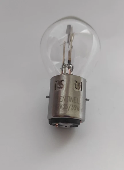 Sentinel Motosiklet Far Ampulü Halojen 12V A35-35W S2 BA20D Bosch Tipi - 7
