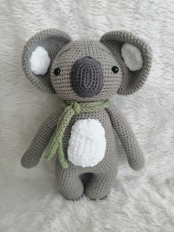 Atkılı Koala Amigurumi Organik Oyuncak - 1