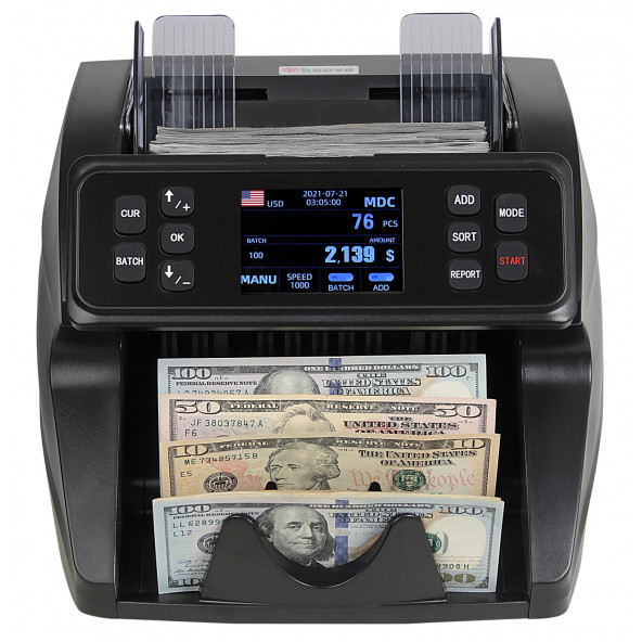 Baove GB9500 Pro Mix Karışık Para Sayma Makinesi ve  Sahte Yakalama - TL, Euro, Usd - 4