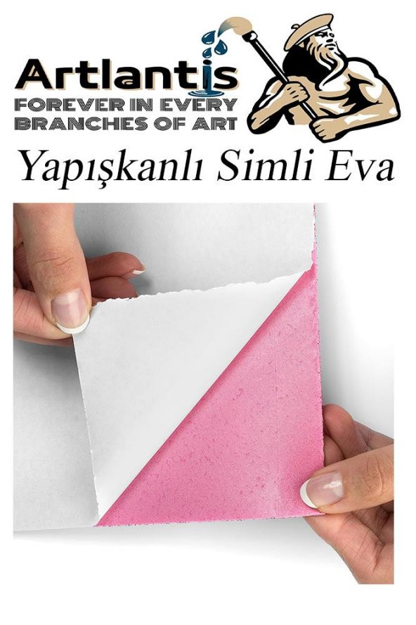 Simli Yapışkanlı Eva A4 20x30 cm 10 Renk 1 Paket Simli Yapışkanlı Eva Süngeri 10lu Okul Kreş Anasınıfı Elişi Etkinlikleri - 4