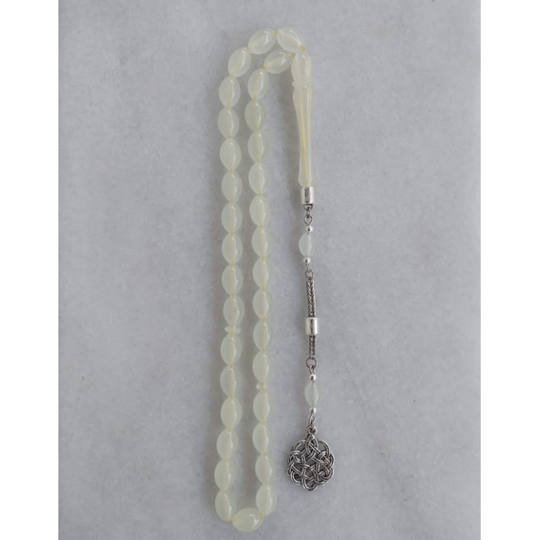 Kedi Gözü Tesbih,karanlıkta Parlayan Gece Yanan Fosforlu Tespih,metal Püskül Kazaz Modeli - 4