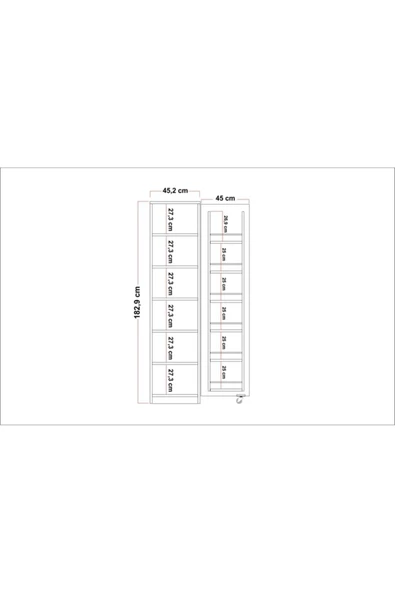 ZEYTUN Beyaz Çok Amaçlı 90 Derece Açılabilir Tek Kapaklı Kiler Mutfak Dolabı - 5