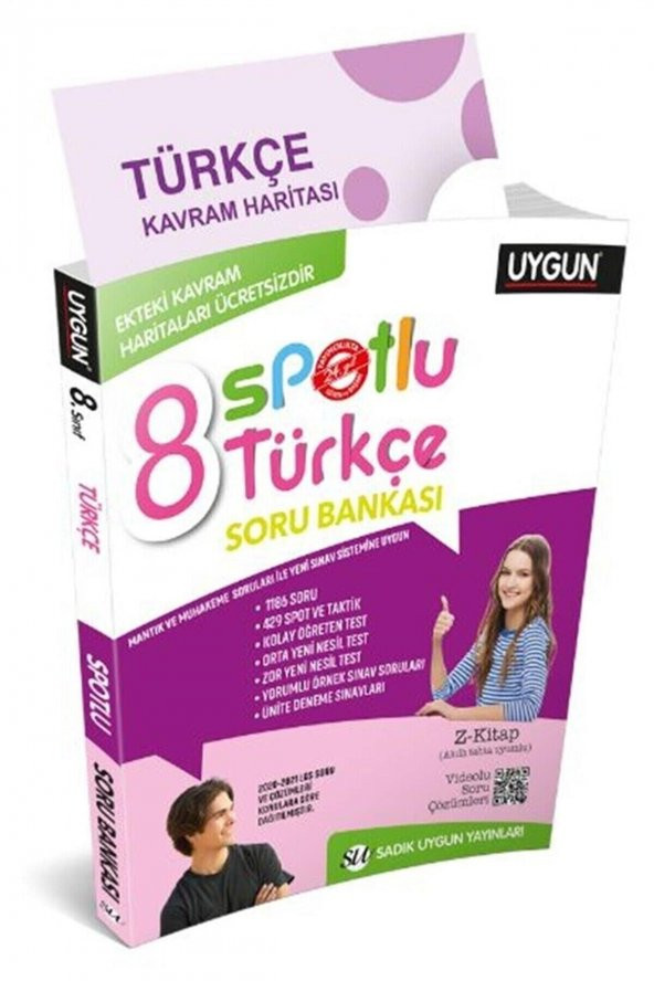 Sadık Uygun 8 Yeni Spotlu Türkçe Soru Bankası