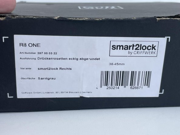 Griffwerk R8 One Smart2lock Akıllı Kilitli Kapı Kolu 287000322 - Resim 9