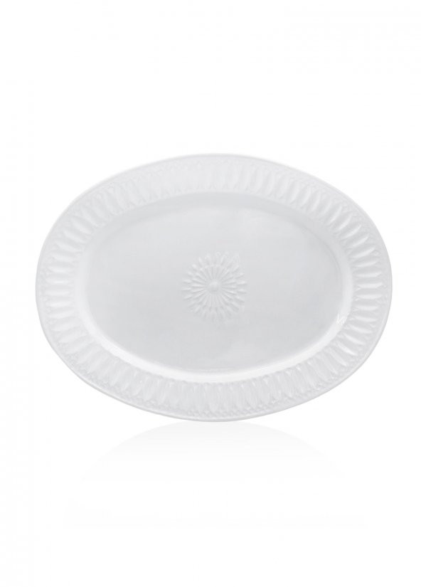 The Mia Grande Servis Tabağı Beyaz 41x31 cm - 2
