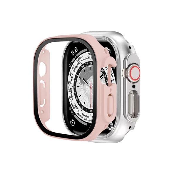 BİNANO APPLE WATCH ULTRA SENSE KASA VE EKRAN KORUYUCU PUDRA