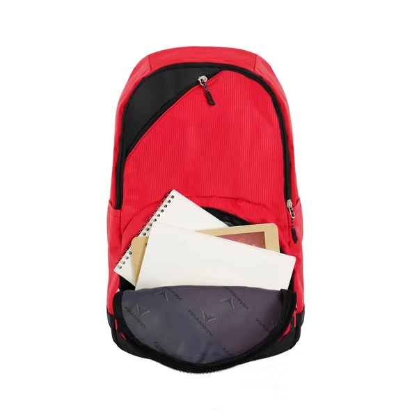 Vegmann Orion Unisex Kırmızı Günlük Okul Sırt Çantası - 8