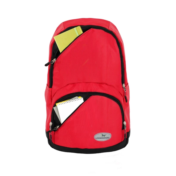Vegmann Orion Unisex Kırmızı Günlük Okul Sırt Çantası - 10