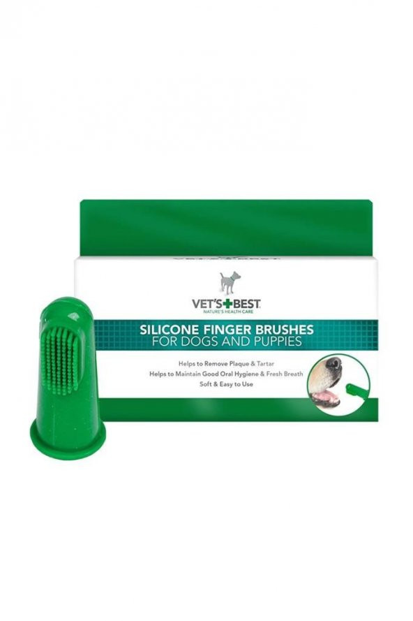 Vets Best Silikon Başlık Parmak Diş Fırçası
