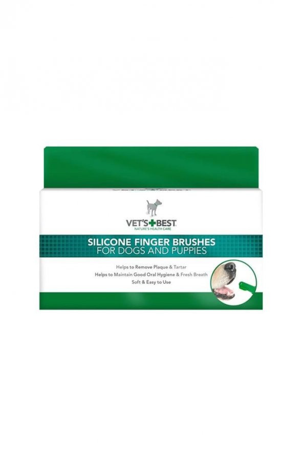 Vets Best Silikon Başlık Parmak Diş Fırçası - 3