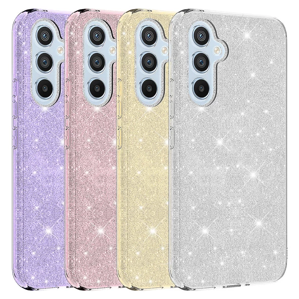 Galaxy A14 Kılıf Zore Shining Simli Silikon Kılıf - Resim 6