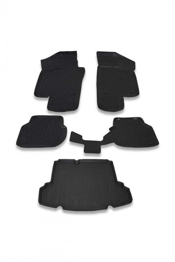 Volkswagen Jetta Yan Cepli 2011 Ve Sonrası Paspas ve Bagaj Havuzu Seti ürün görseli 1