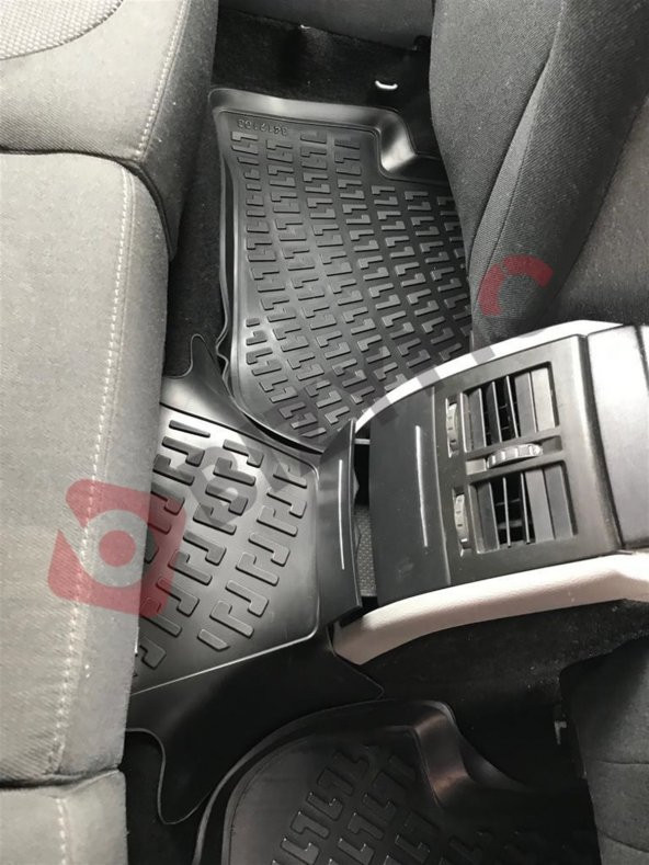 Skoda Yeti 2010+ Greenline İnce Stepne Havuzlu Paspas ve Bagaj Seti Bizymo - 5