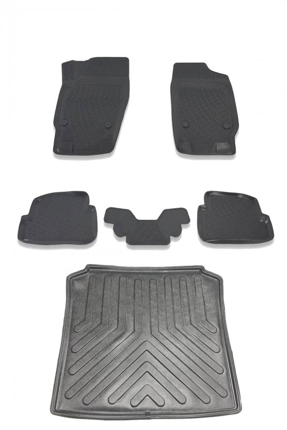 Skoda Fabia Stw 1999-2008 Havuzlu Paspas ve Bagaj Seti Bizymo