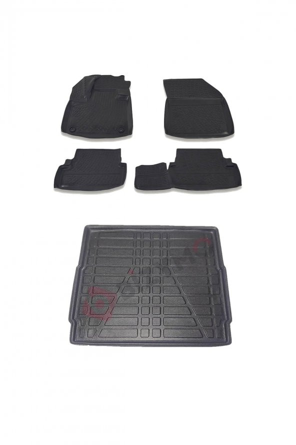 Peugeot 3008 2016 Ve Sonrası (Üst) Paspas Ve Bagaj Havuzu Seti - Resim 5