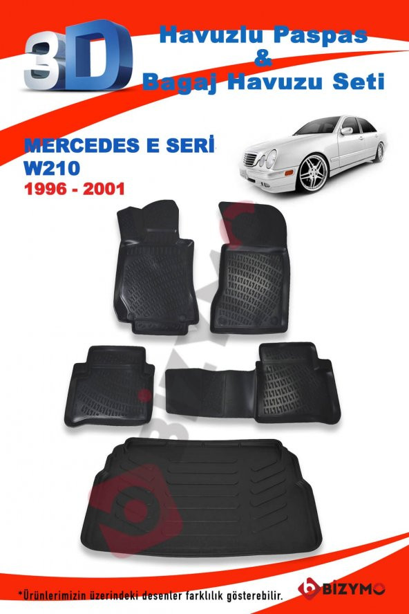Mercedes E Serisi W210 1996-2001 Paspas ve Bagaj Havuzu Seti - 2