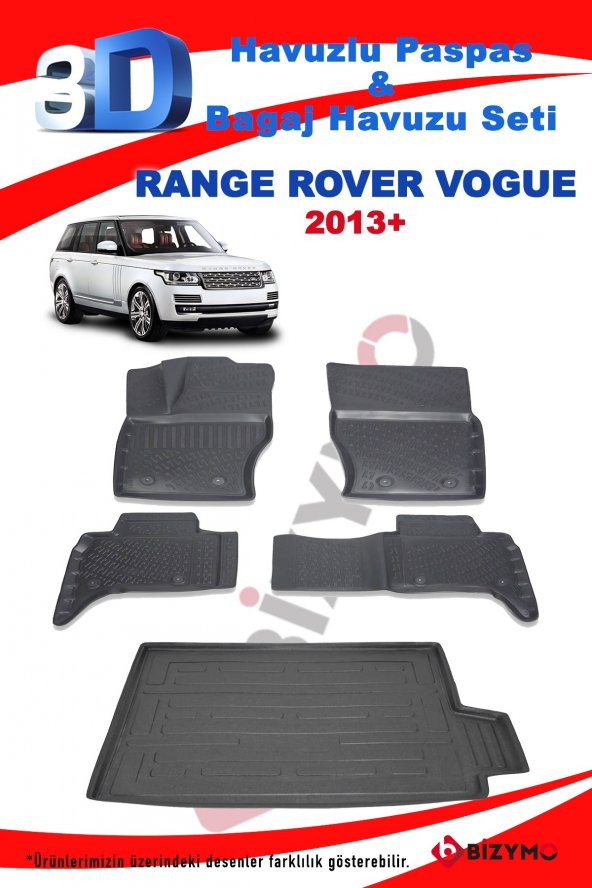 Land Rover Vogue 2012+ Havuzlu Paspas ve Bagaj Seti Bizymo - 2