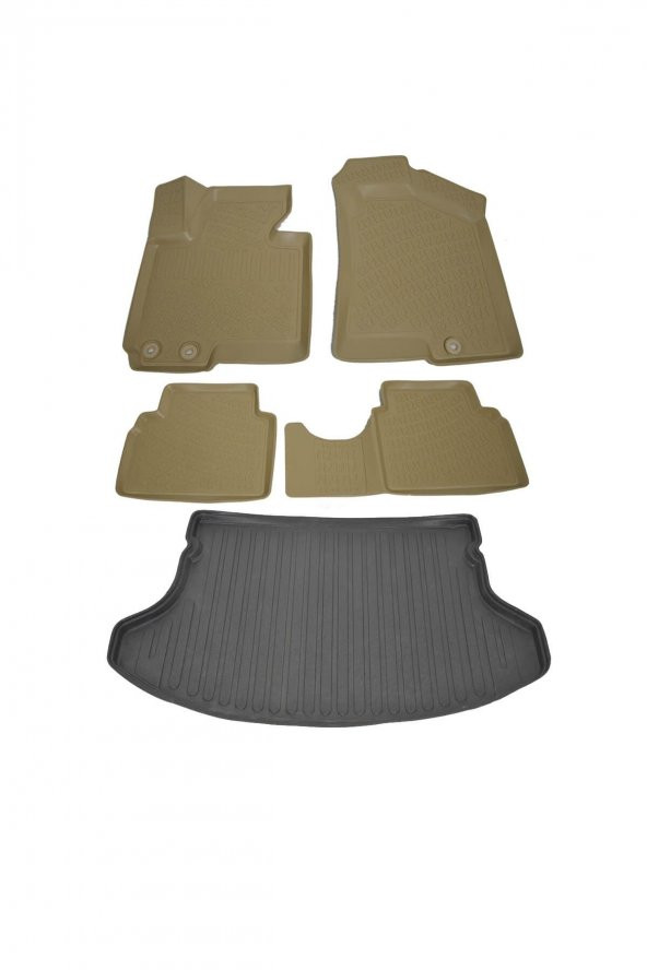 Kia Sportage 2010-2015 Bej Havuzlu Paspas ve Bagaj Seti Bizymo ürün görseli 1