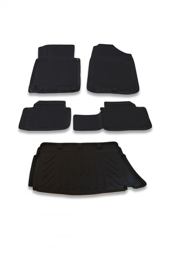 Hyundai İ30 Kalın Stepne 2012-2017 Paspas ve Bagaj Havuzu Seti