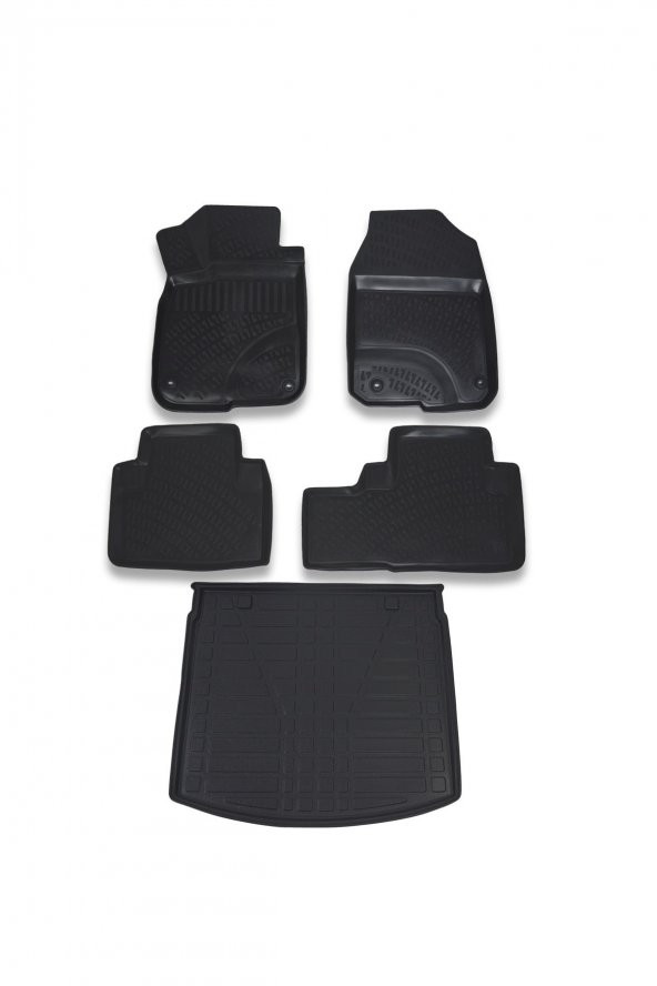 Honda Crv 2018 Ve Sonrası Paspas ve Üst Bagaj Havuzu Seti