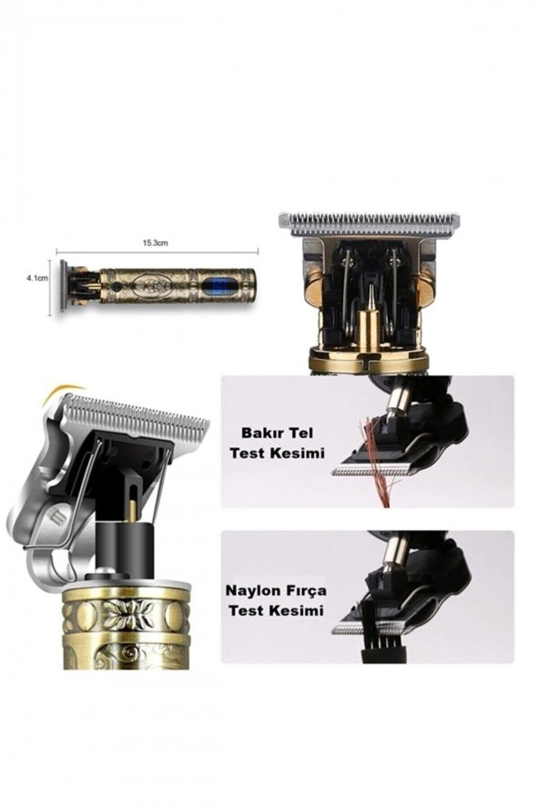 V 085 T-bıçak Komple Vucüt Kılı Traş Saç Ense Sakal Çizim Lazer Epilasyon Öncesi Tıraş Makinesi - 2