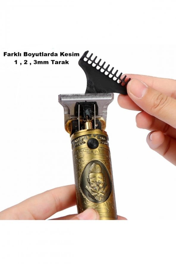 V 085 T-bıçak Komple Vucüt Kılı Traş Saç Ense Sakal Çizim Lazer Epilasyon Öncesi Tıraş Makinesi - 3
