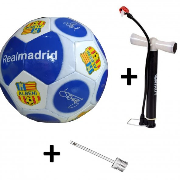 Dikişli Dünya Takımları Futbol Topu + Pompa + Şişirme İğnesi
