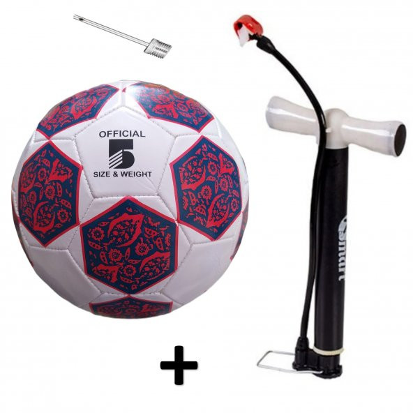 Pompa Hediyeli + Dikişli Şampiyonlar Ligi Tasarımı Futbol Topu Çim Saha Halı Saha Antreman Topu